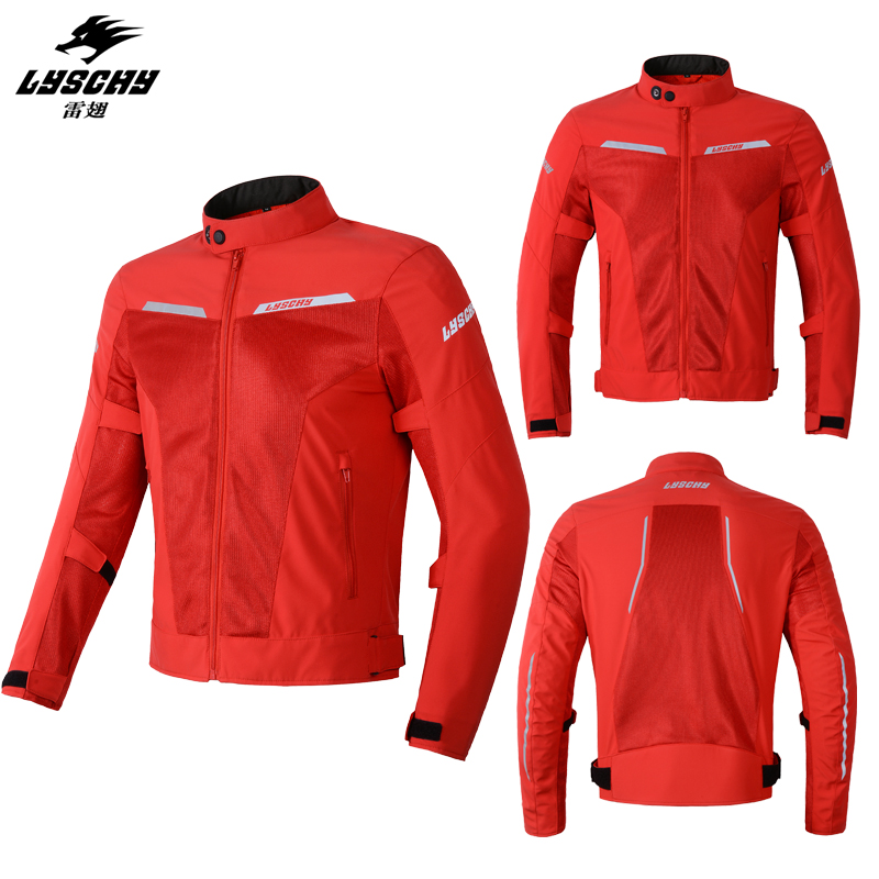 雷翅摩托车骑行服男夏季赛车服女士网眼透气休闲通勤情侣款机车服