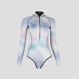 Bestdive比基尼湿衣岚光系列 长袖 防晒 水母衣 拉链露背款