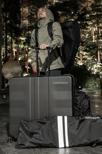 【现货】Molchanovs抹茶自由潜水竞技脚蹼箱行李箱单蹼箱装备收纳