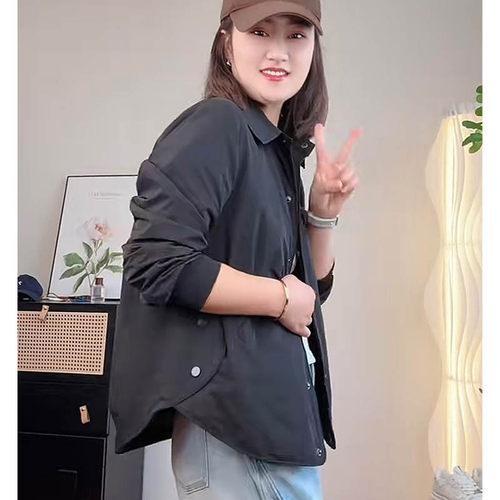 休闲短外套女开衫衬衣夹克显瘦