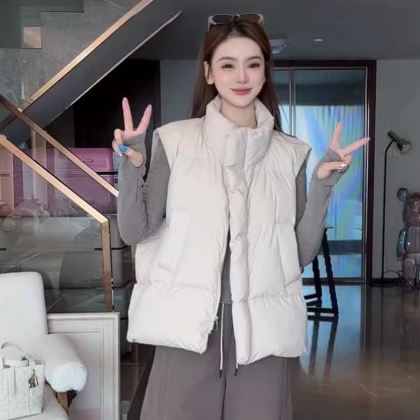 羽绒马甲女款冬加厚韩版外穿爆款