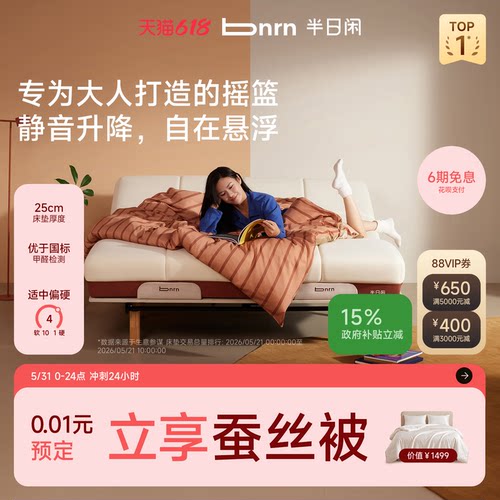 半日闲浮岛智能电动床接入米家