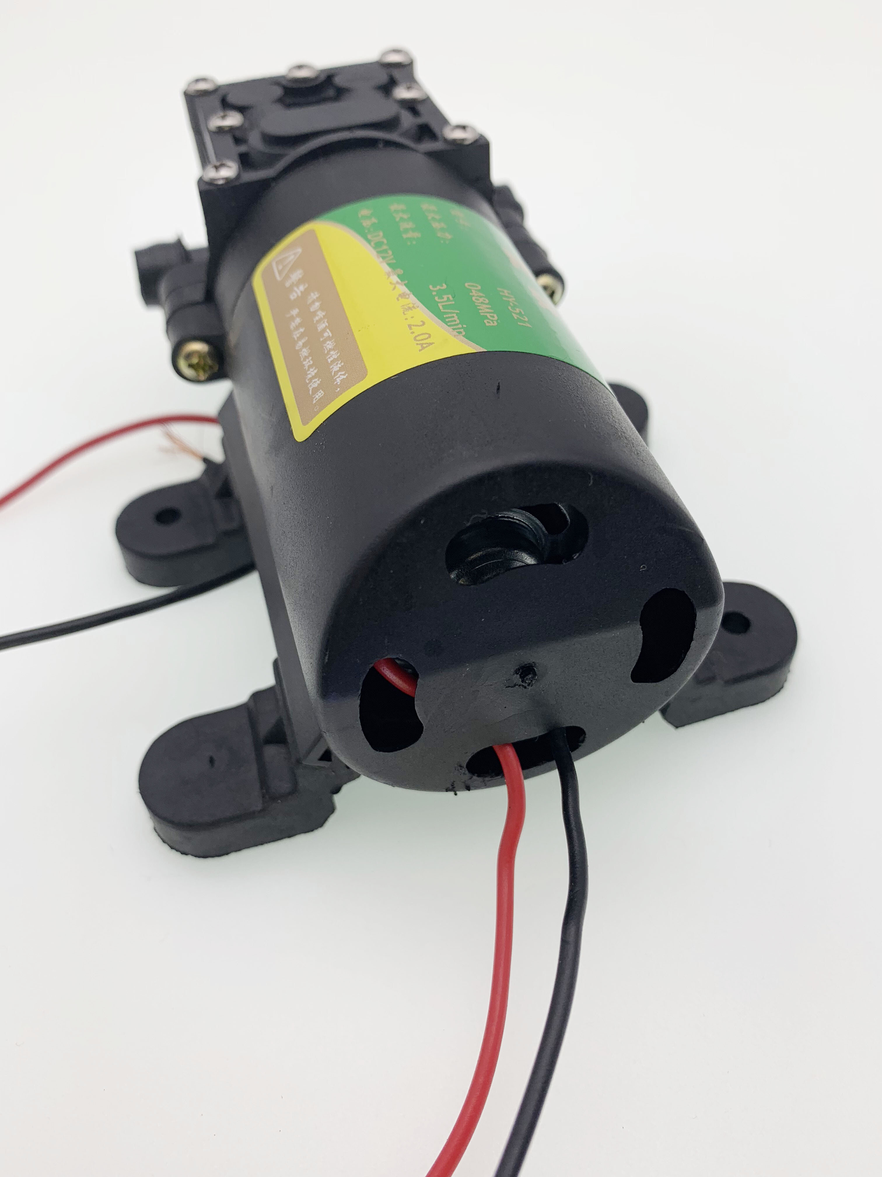 农用电动喷雾器配件虎跃微型小水泵12v自动回流水泵hy521喷雾水