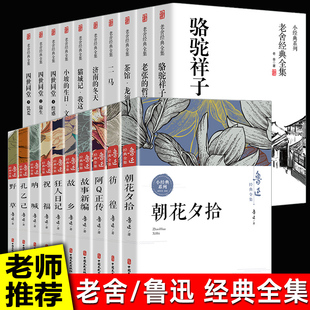 作品全集茶馆四世同堂老舍散文集正版 老舍经典 全20册鲁迅全集正版