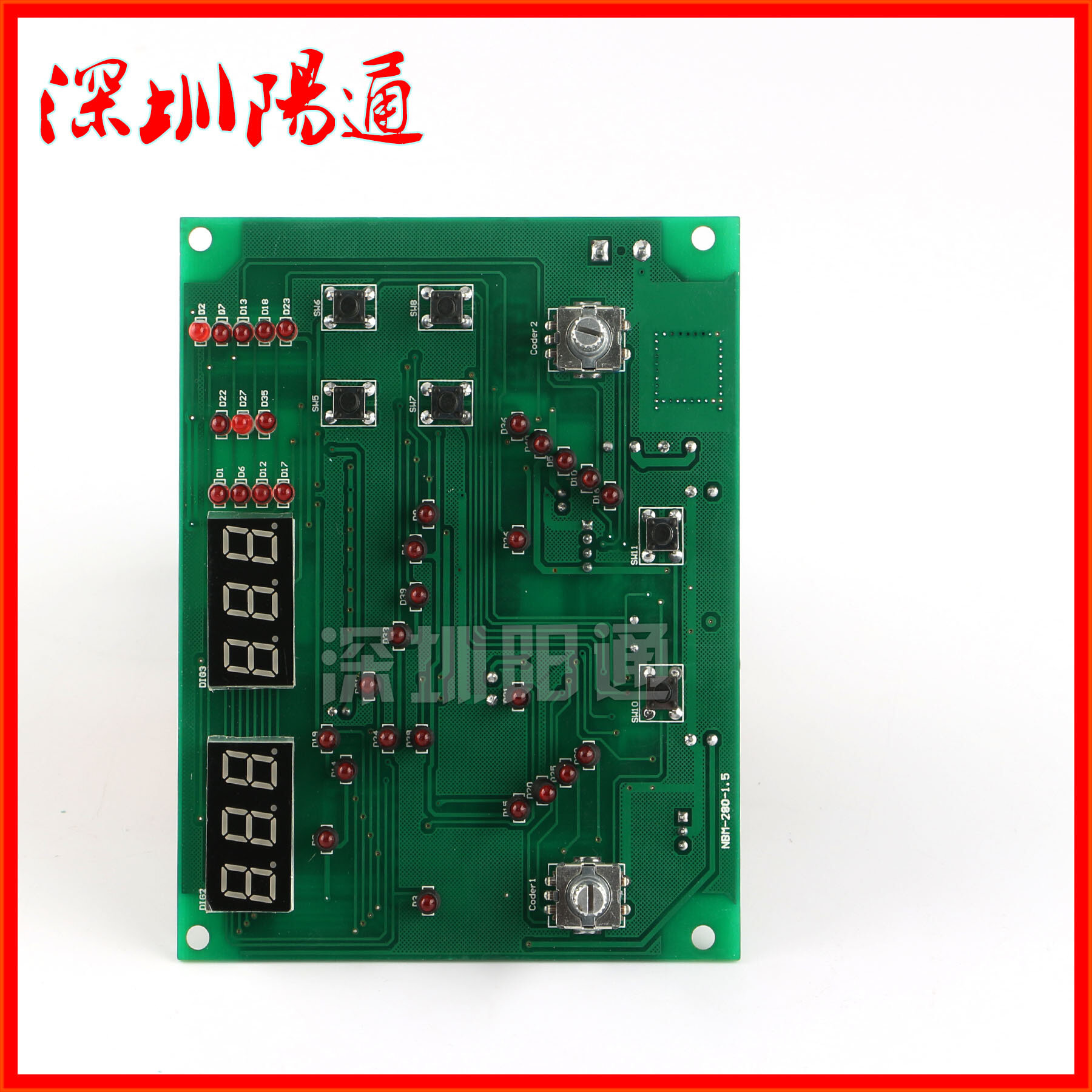 。NBM-280逆变气保焊机显示面板调流板 带数码管显示 双脉冲控制怎么看?