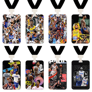 NBA篮球快船队球星保罗乔治学生卡套校园饭卡校牌公交卡门禁卡套