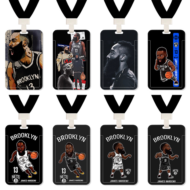 nba球星篮网队大胡子詹姆斯哈登校牌公交学生饭卡卡套证件套定制
