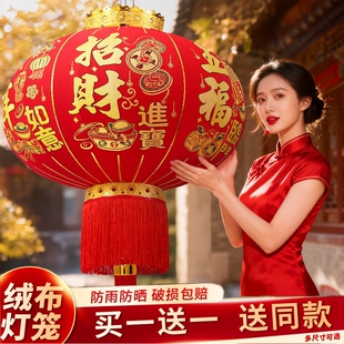 灯笼新款2026年大门口一对挂饰LED灯发光中国风户外春节过年装饰