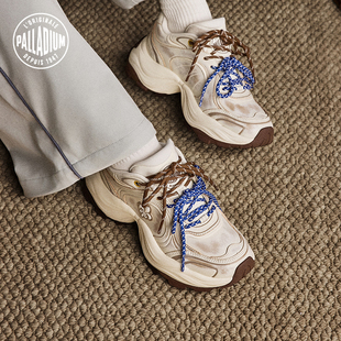PALLADIUM帕拉丁休闲鞋厚底复古做旧脏脏鞋女款老爹鞋99738