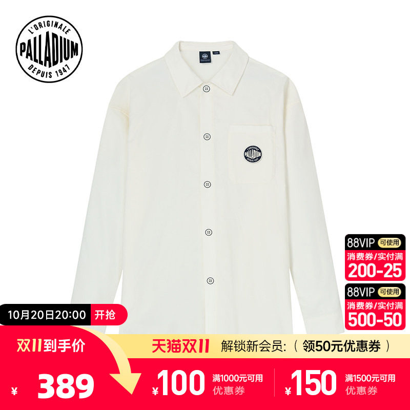 PALLADIUM帕拉丁明星同款上装时尚字母印花男女款长袖衬衫