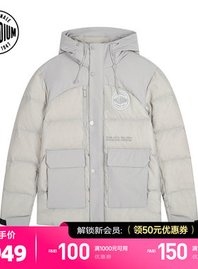 PALLADIUM帕拉丁上装时尚徽章拼接设计男款羽绒服1011815