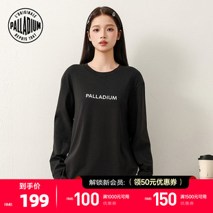 PALLADIUM帕拉丁百搭休闲男女同款 T恤1012353 宽松圆领长袖