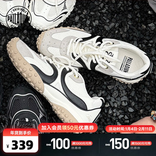 PALLADIUM帕拉丁休闲鞋复古运动系带女款薄底鞋赛车鞋94743
