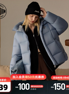 PALLADIUM帕拉丁上装时尚简约大方格纹女款羽绒服1912901