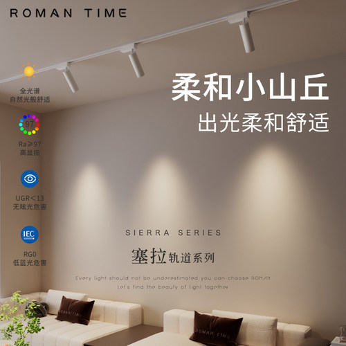 家用COB小山丘柔和光斑轨道射灯