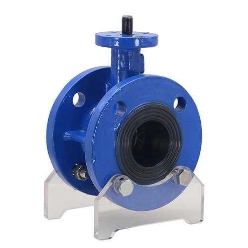 新品动。无头法兰蝶阀蝶阀 D41X-1C0气动/16Q 电球墨铸铁法兰软密