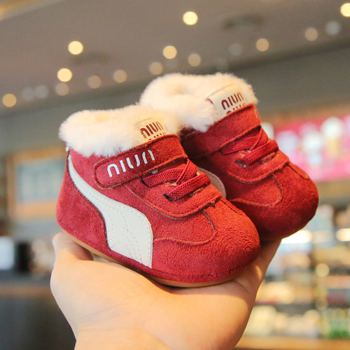 秋冬季宝宝学步鞋0-2岁男女童韩系博肯鞋软底防滑休闲防掉鞋9