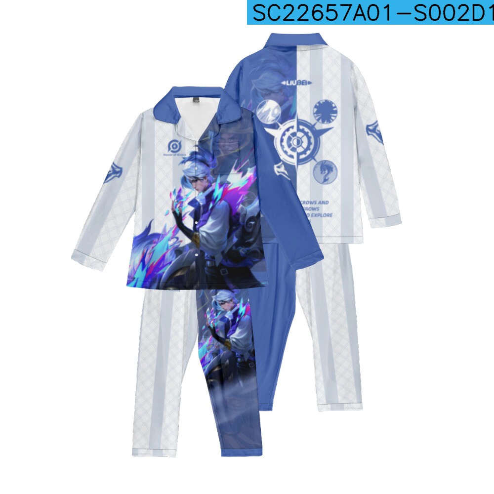 王者荣耀睡衣春秋游戏周边居家服二次元cos痛衣服开衫套装可定制
