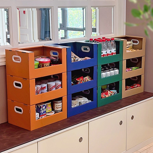 五层加厚加硬可叠加牛皮纸大容量