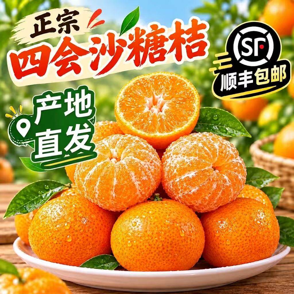 四会砂糖橘产地直发，现摘现发