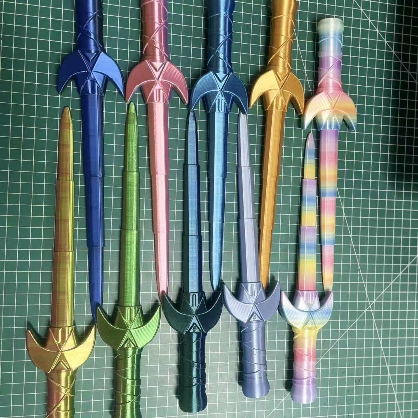 炫酷迷你3D打印伸缩剑网红