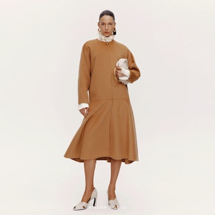 易梦玲同款 AtelierMissLu 保证 柔软绵羊毛花苞大衣 正品