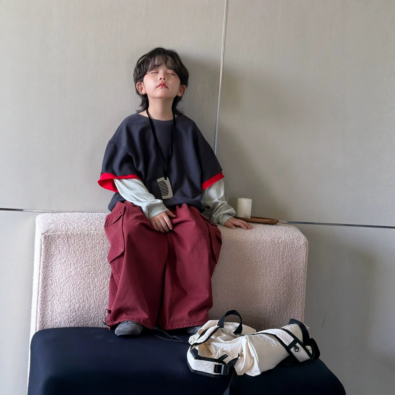 秋季男童韩版卫衣工装裤套装