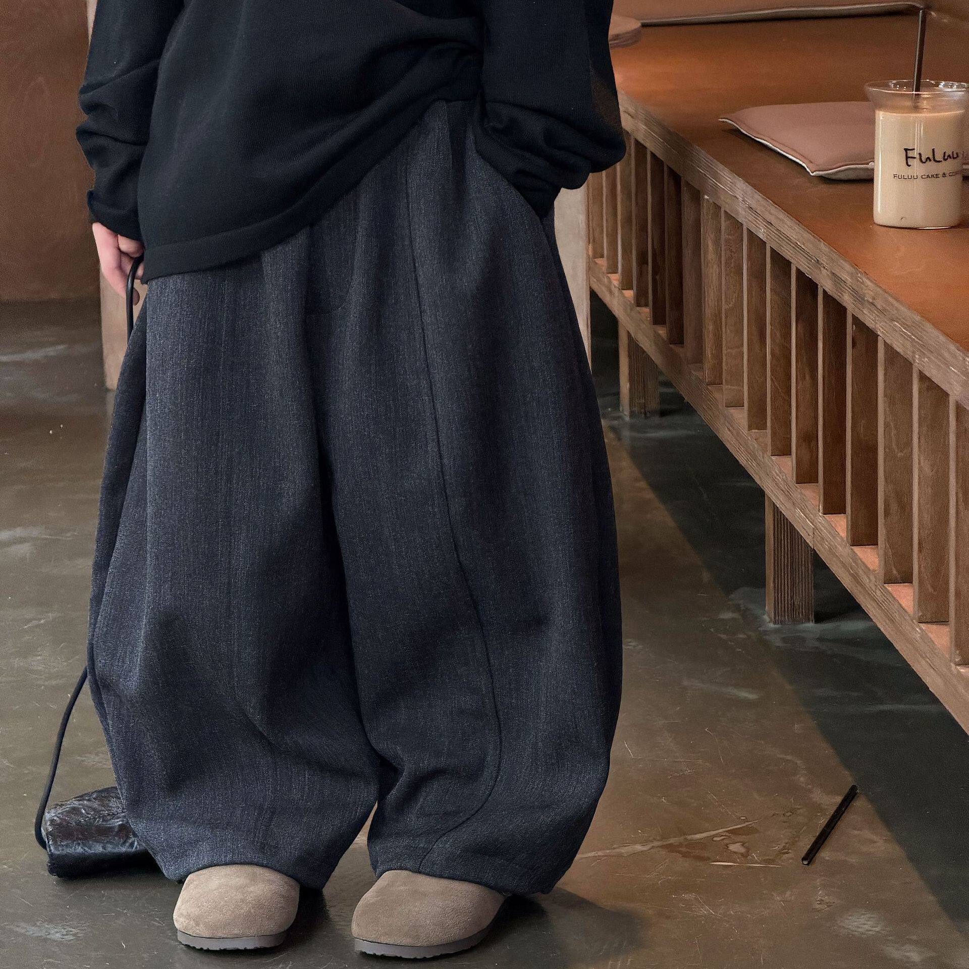 秋季新款男童韩版老钱风西装裤子