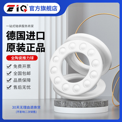 德国进口EIQ陶瓷氧化锆轴承51105 51106 51107 51108 51109 CE