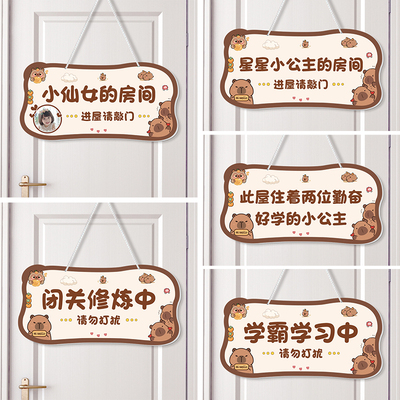 儿童房门挂牌小公主房间提示门牌