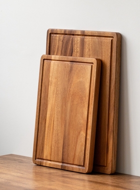 日式家用实木案板厨房切菜板砧板木质菜板面包板长方形牛排板粘板