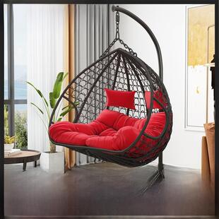 吊篮椅室内秋千卧室家庭阳台室外庭院懒摇兰花流行双人吊床藤椅