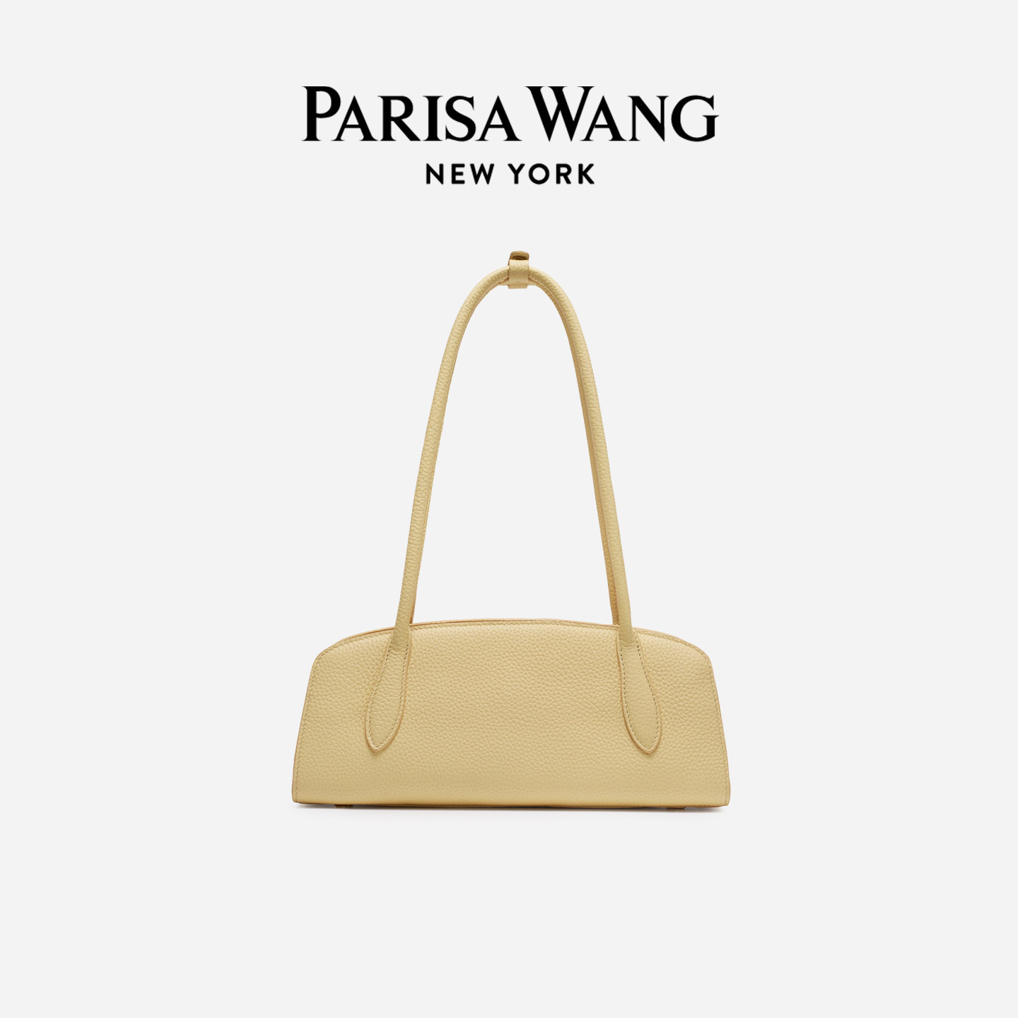 Parisa Wang夏季小号荔枝纹牛皮法棍包腊肠包度假包嘉柏丽系列