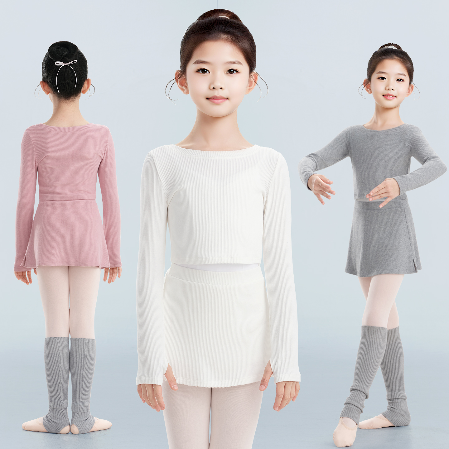 儿童秋冬保暖外搭芭蕾舞练功服