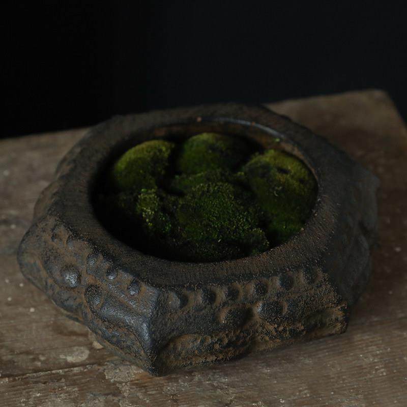 仿古汉砖青石禅意紫砂陶瓷微景观烟灰缸花盆菖蒲苔藓中式复古花器,家居饰品,花盆,淘宝优惠券,粉丝福利购,淘宝优惠卷