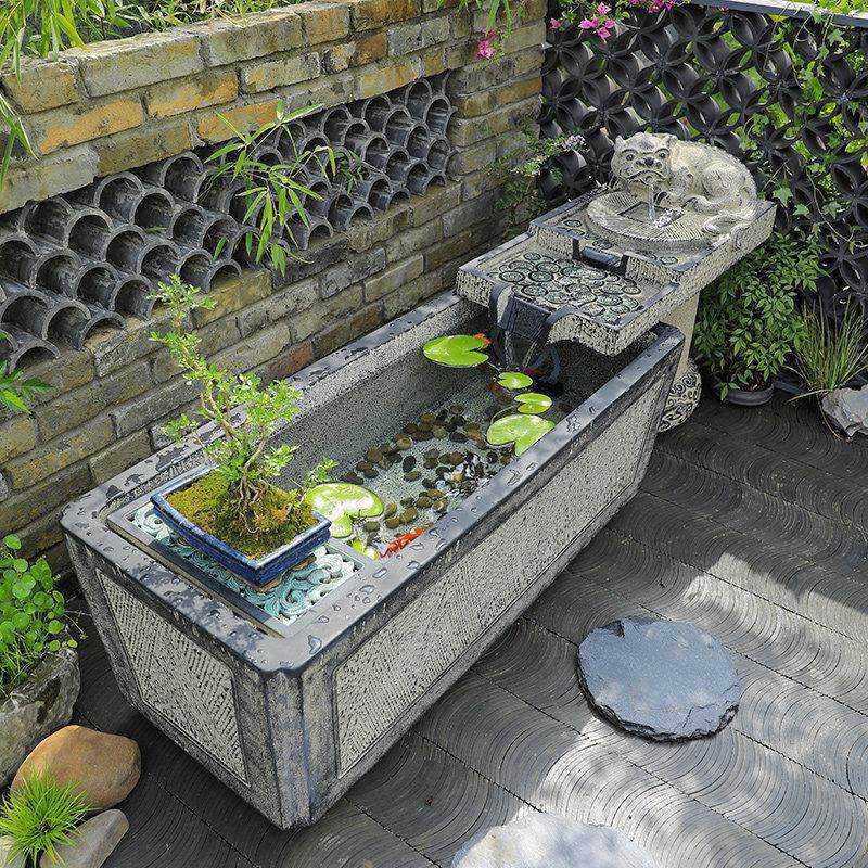 中式流水摆件室内客厅装饰落地循环水景观户外庭院大鱼池造景喷泉,家居饰品,流水摆件,淘宝优惠券,粉丝福利购,淘宝优惠卷