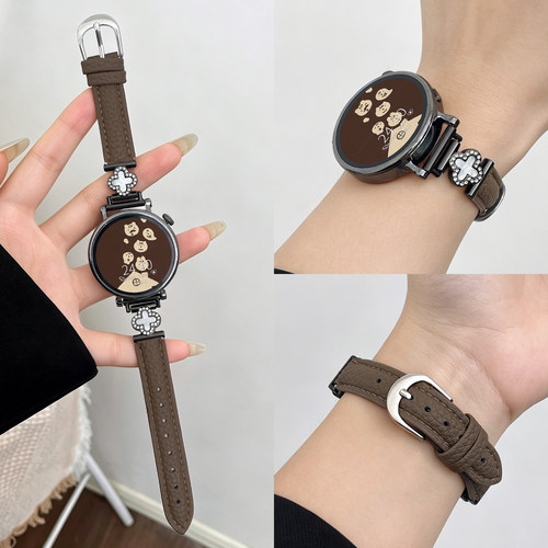鑫景辉oppowatchs2表带四叶草皮