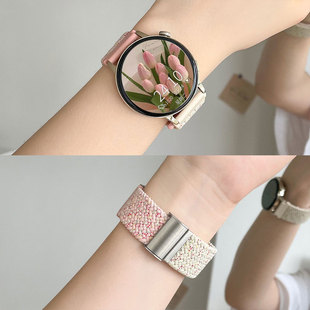 3男女款 适用华为GT6手表gt5表带新款 3pro尼龙磁吸扣回环华为gt2 弹力替换带 GT5编织尼龙gt4腕带watch5