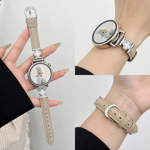 鑫景辉小米watchs5表带四叶草皮