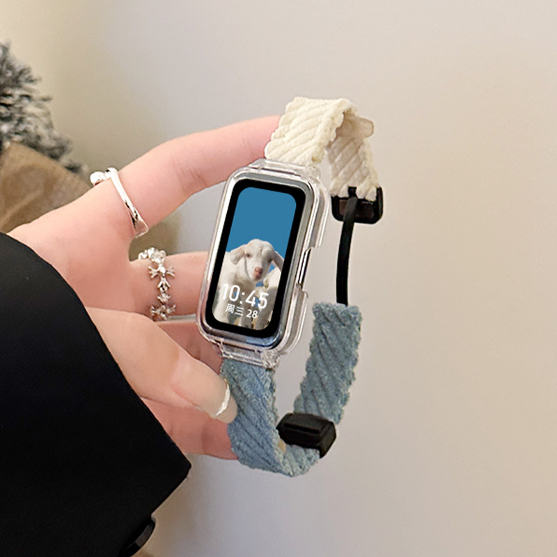 鑫景辉红米手环2灯芯绒秋冬表带