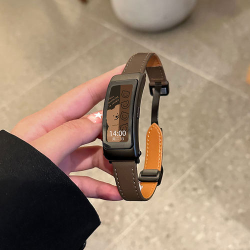 鑫景辉智能手环磁吸扣皮质表带