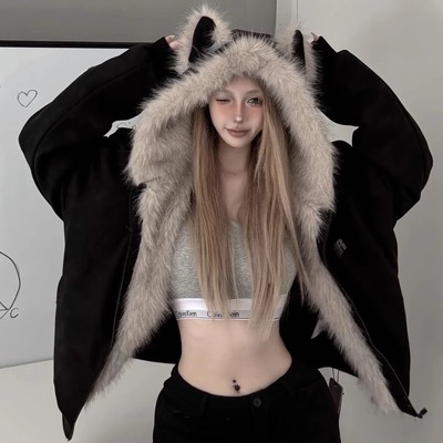 座山雕棉衣棉服女款2025