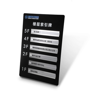 新款新品i亚克力楼层索引牌导向vf牌电梯提示牌指引牌单元示意牌