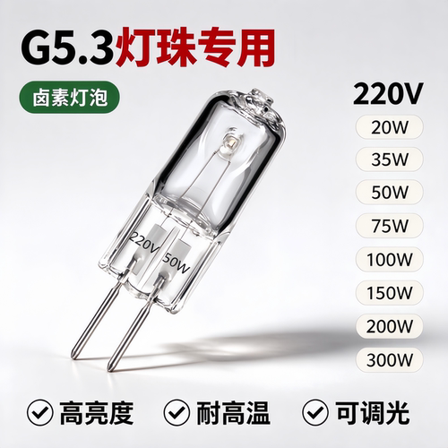 220V35W100高压卤钨灯泡放电负载