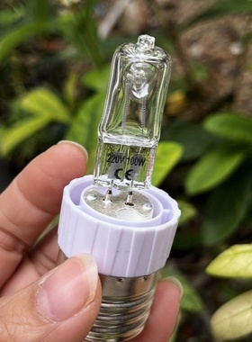 E27转换G5.3灯头220V50W100W200W卤素灯泡电路维修负载放电小灯泡