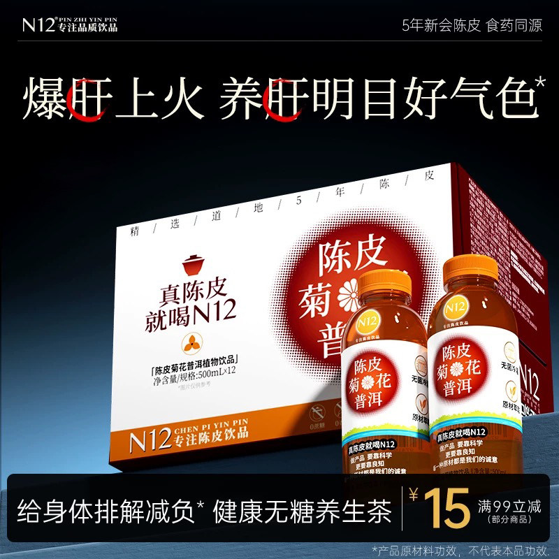 N12菊花普洱养生茶饮品