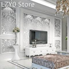 Luxury Damask Gold Silver Wallpaper For Walls 3D Non-woven W