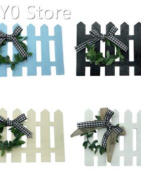 2022 New Wooden Fence Tiered Tray Decoration Plaid Frame Sig