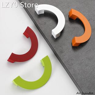 Semicircle Colorful Handle Zinc Alloy Hardware Handle Cabine