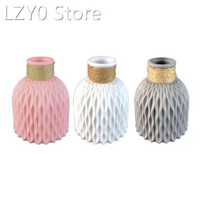 Plastic Vase Vintage Elegant Flower Pot Dry Flower Arrangeme